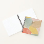 Carnet de croquis abstrait Monogramme avec nom (Intérieur)