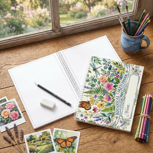 Carnet de croquis botanique