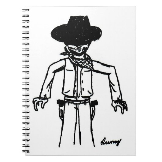 Carnet de croquis Cowboy (Devant)