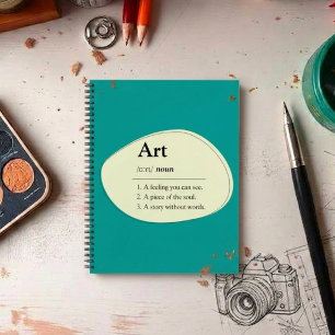 Carnet de croquis de style dictionnaire d'art