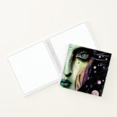 Carnet de croquis de visage abstrait dans l'espace (Intérieur)