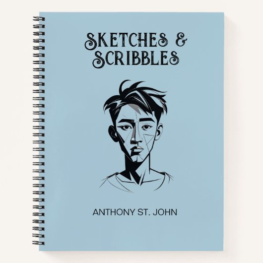 Carnet de croquis et de scripts personnalisés (Devant)