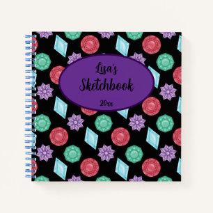 Carnet de croquis Gems and Jewels 
