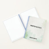 carnet de croquis moderne avec nom (Intérieur)