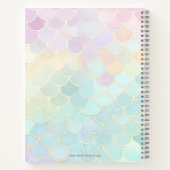 Carnet de croquis rose Turquoise Mermaid (Dos)