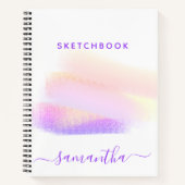 Carnet de croquis rose violet (Devant)