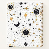 Carnet de croquis Soleil Lune Étoiles Céleste (Dos)