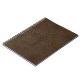 Carnet de cuir de relief de croix (Côté gauche)