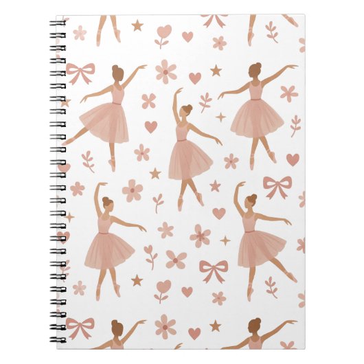 Carnet de danse de ballerine rose (Devant)