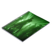 Carnet de danse en silhouette laser vert (Côté gauche)