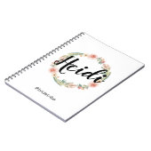 Carnet de demoiselle d'honneur peint par aquarelle (Côté gauche)