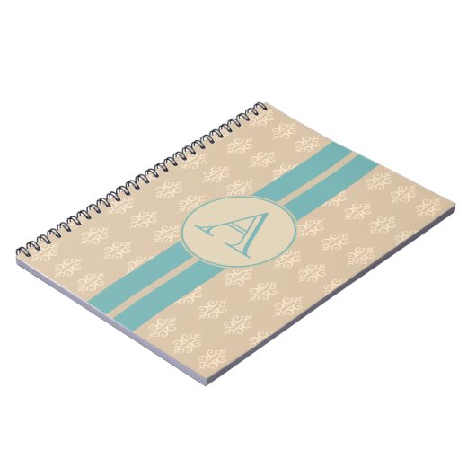 Carnet de dentelle monogramme antique (Côté gauche)