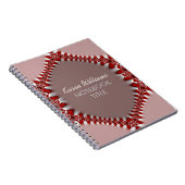 Carnet de dentelle rouge rose Batik (Côté Droit)