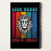 Carnet de design d'art rétro Lion Heart (Verso)