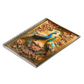 Carnet de design de Peacock d'or (Côté gauche)
