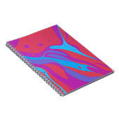 Carnet de designer avec Abstrait Red & Blue Art (Côté Droit)