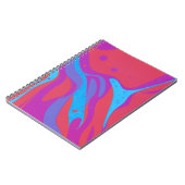 Carnet de designer avec Abstrait Red & Blue Art (Côté gauche)