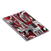 Carnet de designer avec tour Eiffel Art Abstrait (Côté Droit)