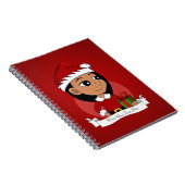 Carnet de dessin animé de la fille de Noël (Côté Droit)