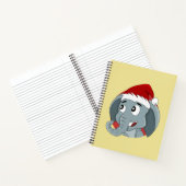 Carnet de dessin animé d'éléphants de Noël (Intérieur)