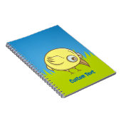 Carnet de dessin animé d'oiseau jaune (Côté Droit)