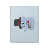 Carnet de dessin animé garçon éléphant mignon (Tourné)
