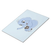 Carnet de dessin animé garçon éléphant mignon (Incliné)
