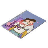 Carnet de dessin romantique - Couple mignon (Côté gauche)
