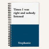 Carnet de devis amusant (Recto)