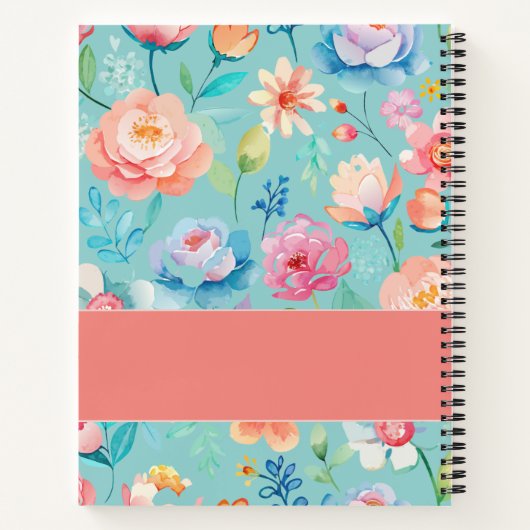 Carnet de devis amusant et Journal floral mignon (Dos)