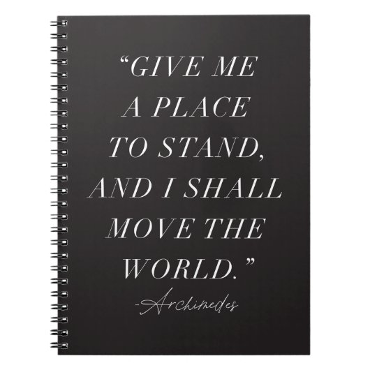 Carnet de devis Inspirational Archimedes (Devant)