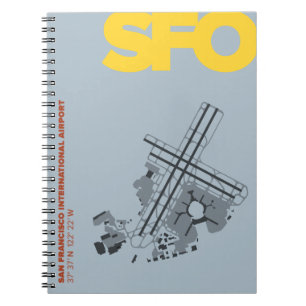 Carnet de diagramme de l'aéroport de San Francisc