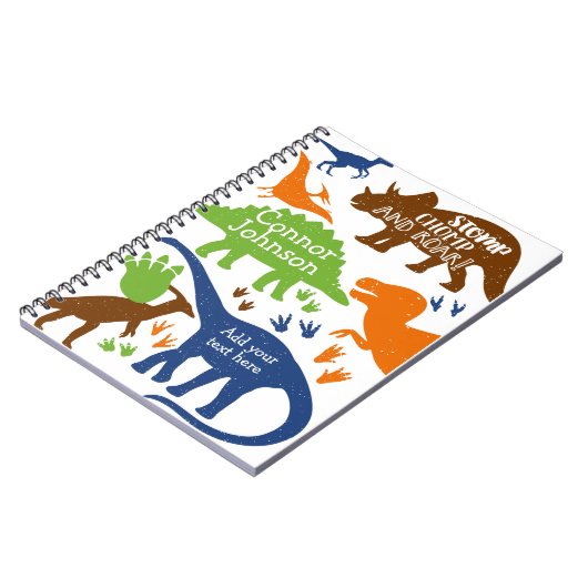 Carnet de dinosaure (Côté gauche)