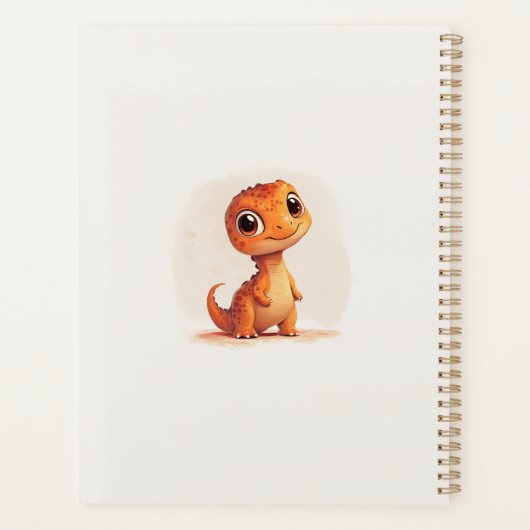 carnet de dinosaure mignon (Dos)