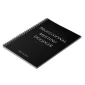 Carnet de Doodle de Réunion Professionnelle Drôle (Côté gauche)