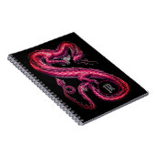 Carnet de dragons d'Asie rouge monogramme (Côté Droit)