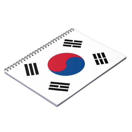 Carnet de drapeau de la Corée du Sud (Côté gauche)