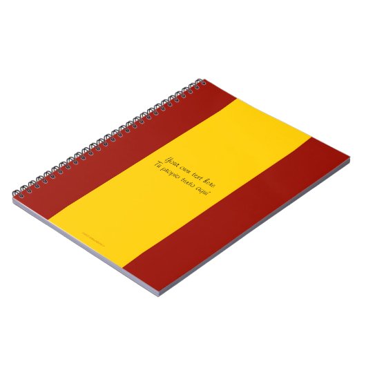 Carnet de drapeau de l'Espagne (Côté gauche)