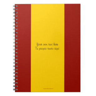 Carnet de drapeau de l'Espagne