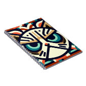 Carnet de face de chat grumeux géométrique (Côté Droit)