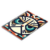 Carnet de face de chat grumeux géométrique (Côté gauche)