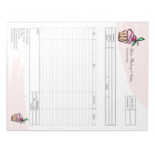 Carnet de facture de formulaire de commande de pât (Devant)