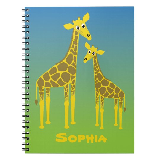 Carnet de famille de girafe