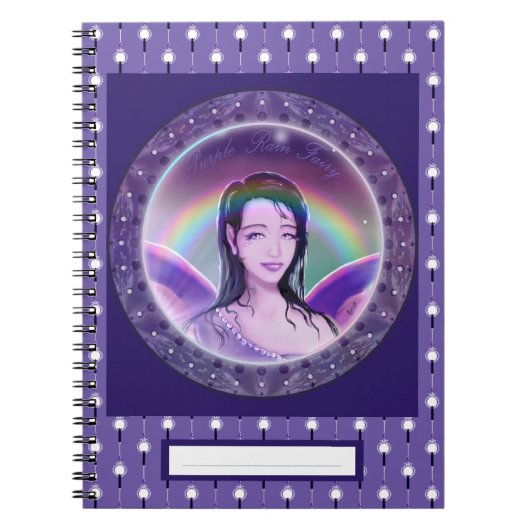 Carnet de fée Purple Rain (Devant)