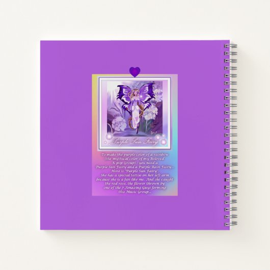 Carnet de fées violet (Dos)