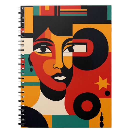 Carnet de femme Abstraite audacieuse (Devant)