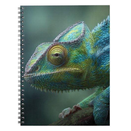 Carnet de fermeture coloré Chameleon (Devant)