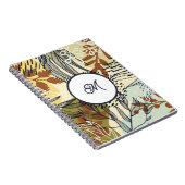 Carnet de feuilles Boho Brun Vert Or (Côté Droit)