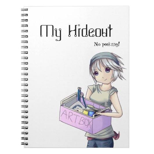 Carnet "de fille d'artiste d'Anime" (Devant)