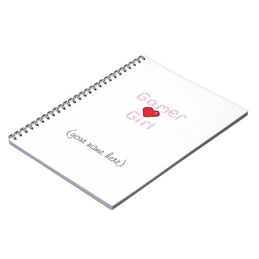 Carnet de fille de Gamer (Côté gauche)